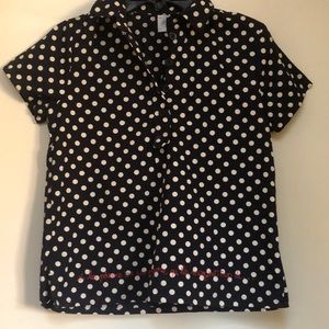 Petit Bateaux,Girls,  cotton top, navy, size 10 yrs